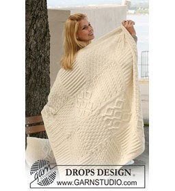 Deken met vierkanten in verschillende structuurpatronen