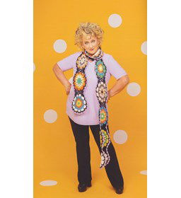 Sjaal met bloemen gemaakt van Durable Cosy Fine