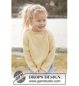 kindertrui met kabels Sunny Laugh Sweater gemaakt van Rondbreinaald nr 5