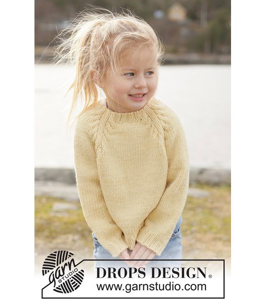 Breipatroon kindertrui met kabels Sunny Laugh Sweater