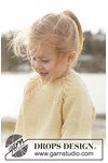 Breipatroon kindertrui met kabels Sunny Laugh Sweater van andere kant