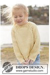 Breipatroon kindertrui met kabels Sunny Laugh Sweater van andere kant