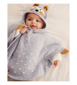 Poncho met konijnenhoofdje