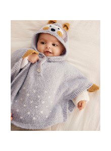 Poncho met konijnenhoofdje