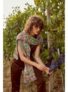 Sjaal in kantpatroon