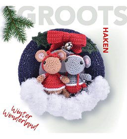 Kerstkrans met muisjes gemaakt van Durable Glam