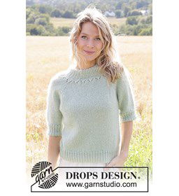 Verse Muntthee Trui gemaakt van Drops Kid Silk