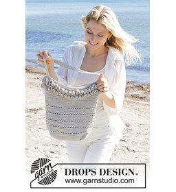 Tas met ruches gemaakt van Drops Cotton Light