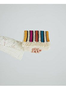 Gestreept tasje met Franjes