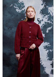 Damesvest met ronde hals