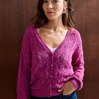 Damesvest in kantpatroon