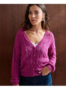 Damesvest in kantpatroon