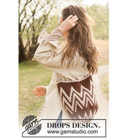 Tas met zig-zag patroon gemaakt van Drops Alaska