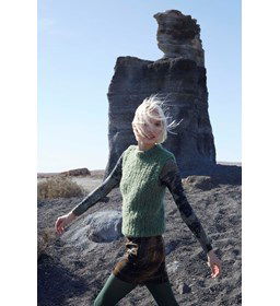 Dames spencer Evergreen Tonic  gemaakt van Lang Yarns Desire