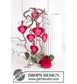 Hartjes gemaakt van Drops Baby Merino