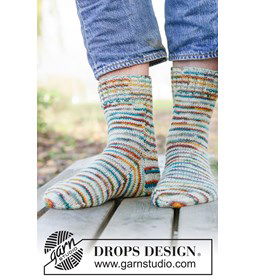 Klassieke wollen herensokken breien met Fabel garen gemaakt van Drops Fabel