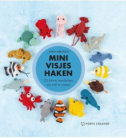 Gehaakte mini zeedieren gemaakt van Scheepjes Catona 25 en 10 gram