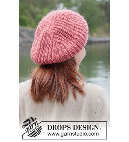 Baret in Engelse patentsteek gemaakt van Drops Nord