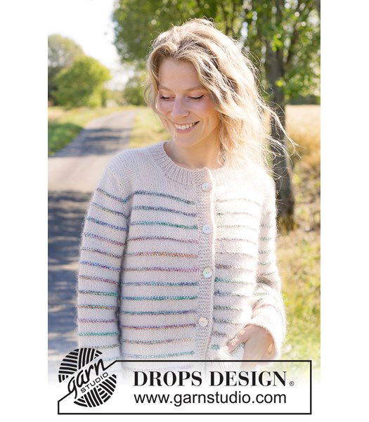 Breipatroon Top-down gebreid vest met tweed en zachte mohair-zijde