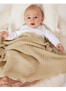 Babydeken in waaierpatroon