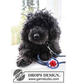 DROPS decoratieve bloem voor Feestdagen voor je hond van Alaska gemaakt van Drops Alaska