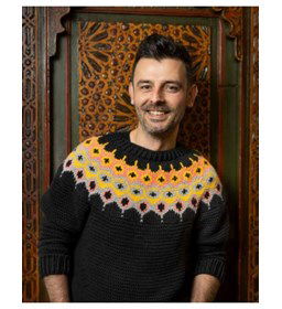 Gehaakte wintertrui gemaakt van Lang Yarns Amira