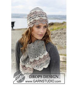 Muts en sjaal gemaakt van Drops Karisma