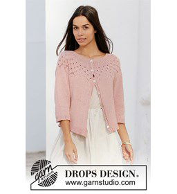 damesvest gemaakt van Drops Safran