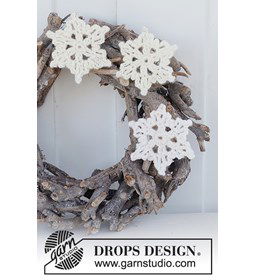 Kerstster gemaakt van Drops Cotton Light