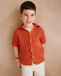 Breipatroon Kindervest met kraak