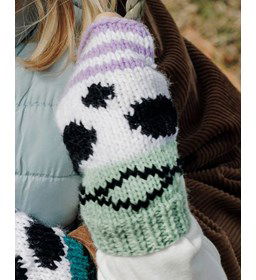 Kinderhandschoenen zonder vingers gemaakt van Phildar Phil Partner 3,5