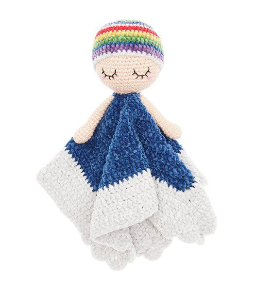 Haakpatroon Baby Blankie Rainbow Lovey