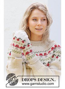 Wanten met herfstpatroon