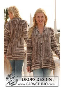 Vest gebreid van zijkant naar zijkant