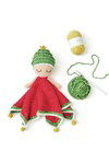 Haakpatroon Baby Blankie Christmas Lovey van andere kant