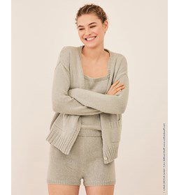 Short voor dames in tricotsteek gemaakt van Lana Grossa Alta Moda Cotolana en Cotalana Print