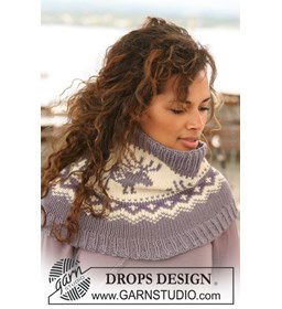 Halswarmer gemaakt van Drops Nepal