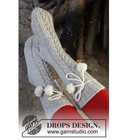 Gebreide sokken gemaakt van Drops Nepal