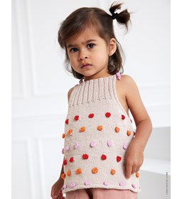 Topje met noppen gemaakt van Lana Grossa Elastico