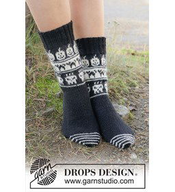 Boo-tiful Feet Sokken gemaakt van Drops Nord