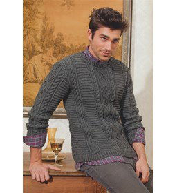 Herentrui gemaakt van Lang Yarns Merino plus