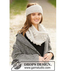 Hoofdband en halswarmer gemaakt van Drops Air