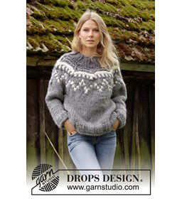 Dames trui gemaakt van Drops Polaris