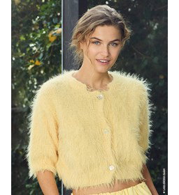 damesvest met driekwart mouwen