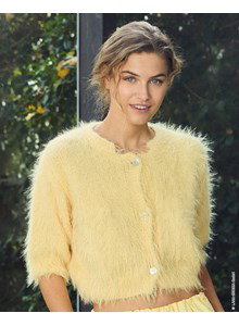 damesvest met driekwart mouwen