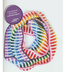 colsjaal gemaakt van Scheepjes Colour Crafter