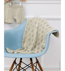 Deken gemaakt van Lana Grossa Alta Moda Cotolana en Cotalana Print