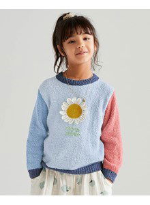 Kindertrui met madeliefje