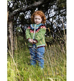 Kindervest Kisi groen gemaakt van Lopi Lettlopi