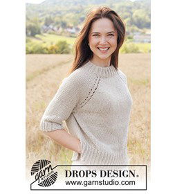 Zandvallei Trui gemaakt van Drops Bomull lin